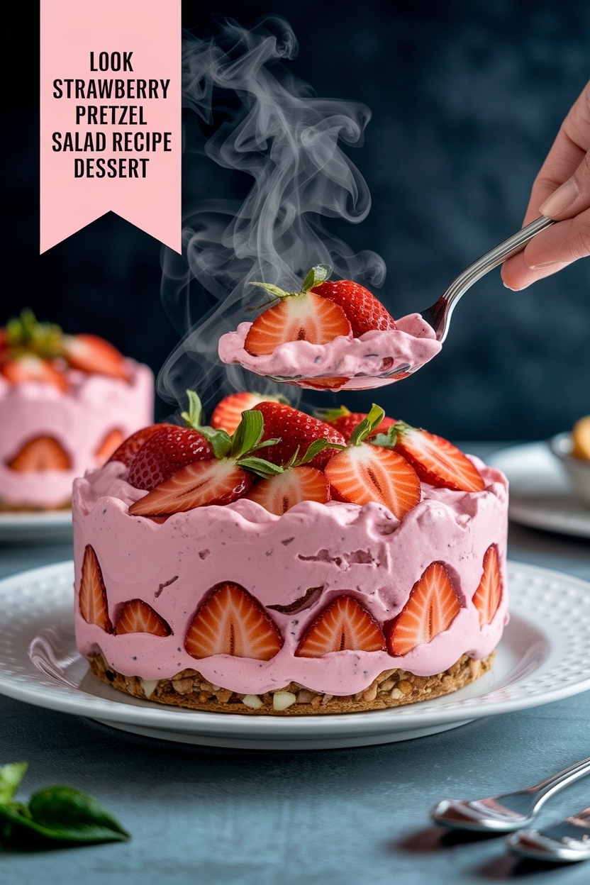strawberry pretzel salad recipe dessert
