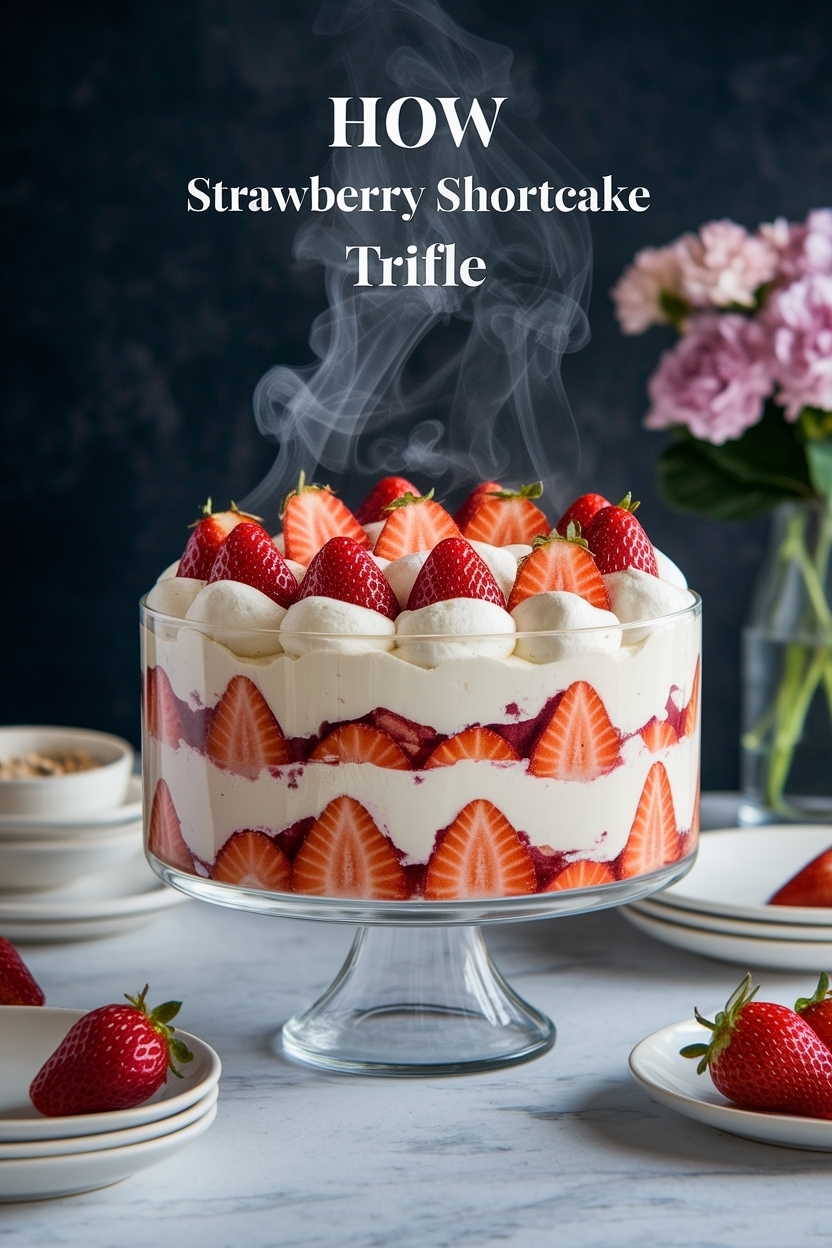 strawberry shortcake trifle