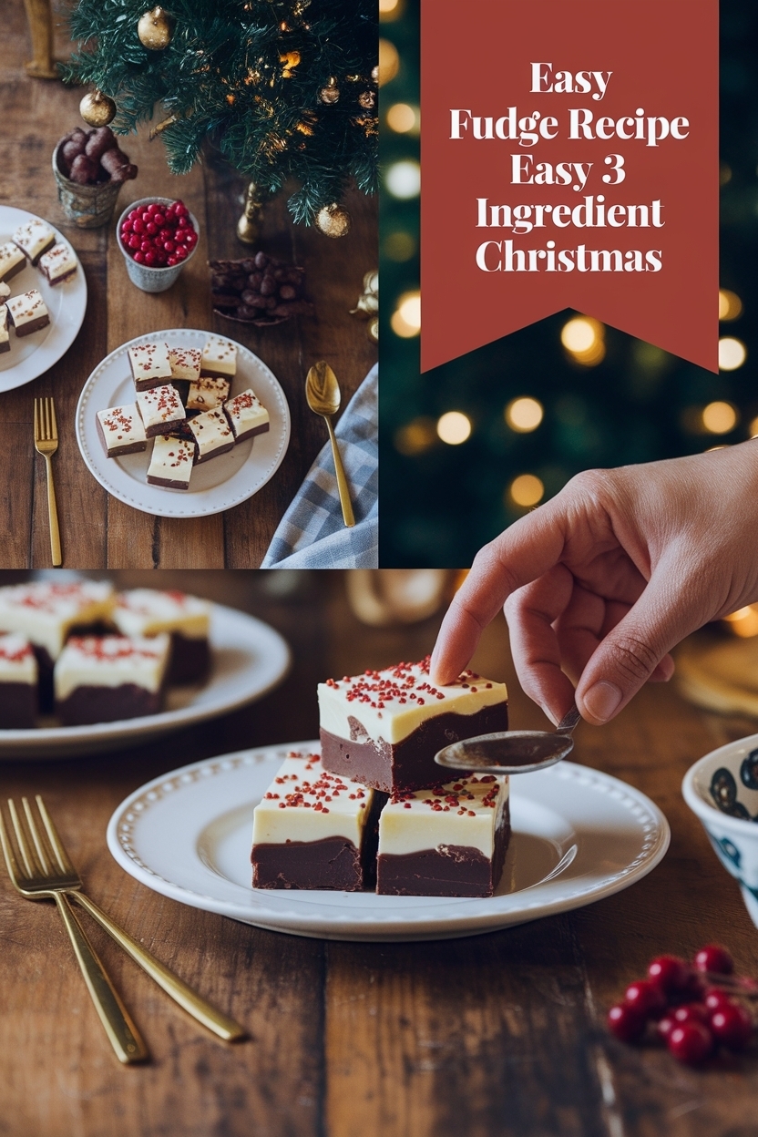 fudge recipe easy 3 ingredient christmas