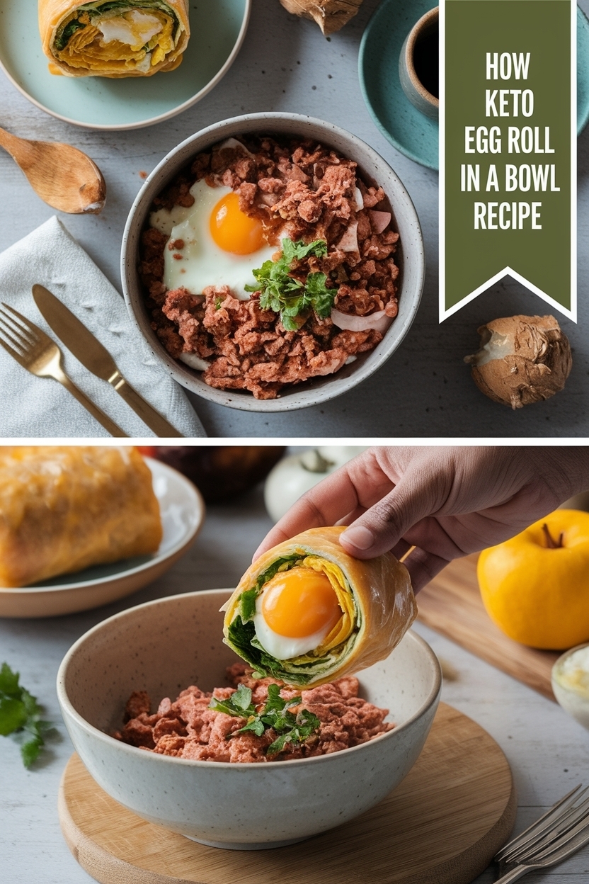 keto egg roll in a bowl recipe