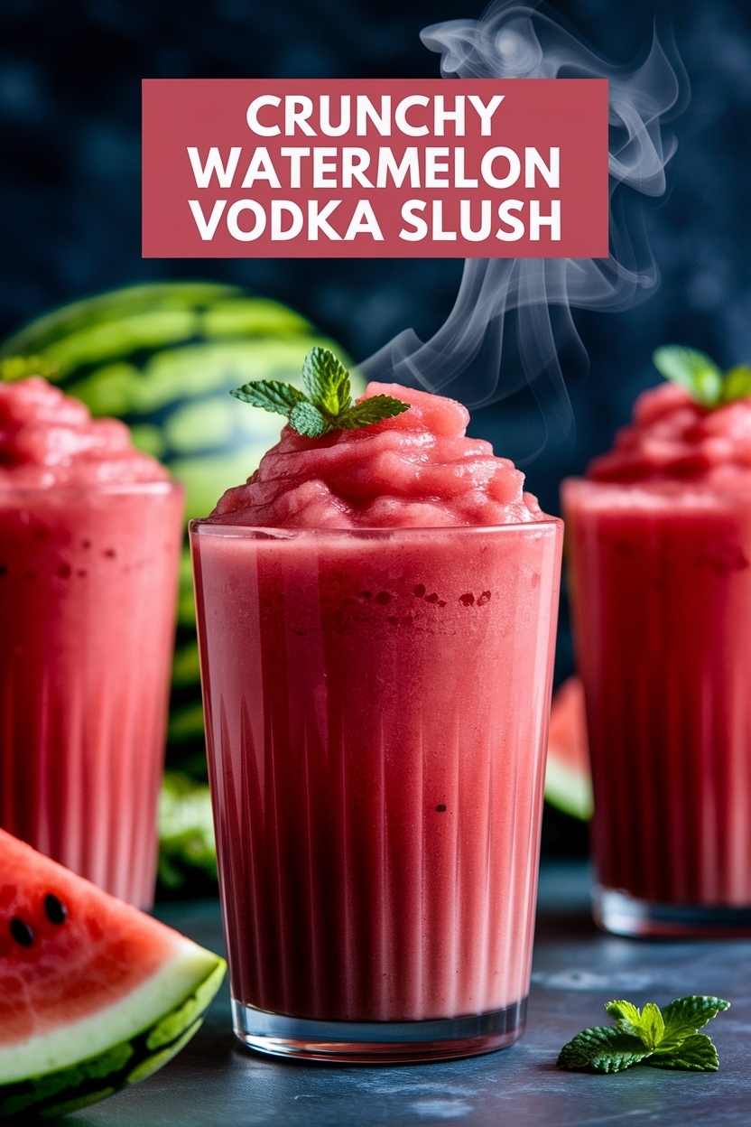 watermelon vodka slush