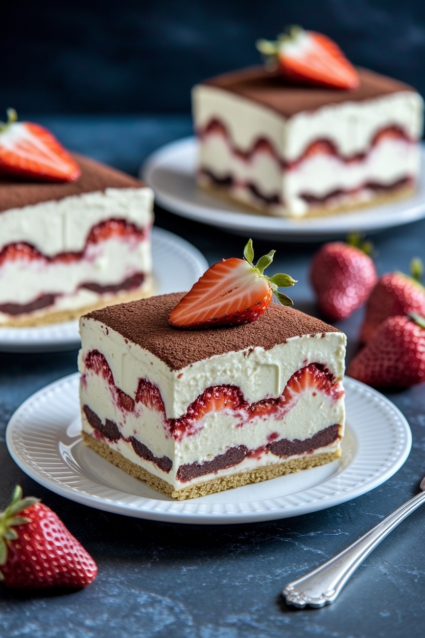 strawberries and cream tiramisu recipe