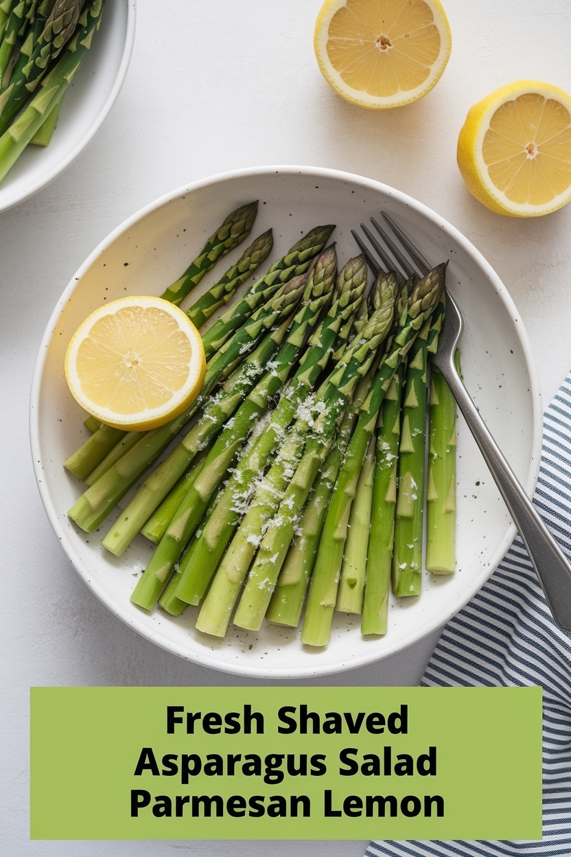 shaved asparagus salad parmesan lemon