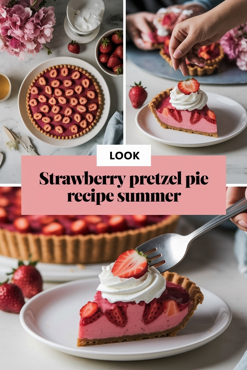 strawberry pretzel pie recipe summer