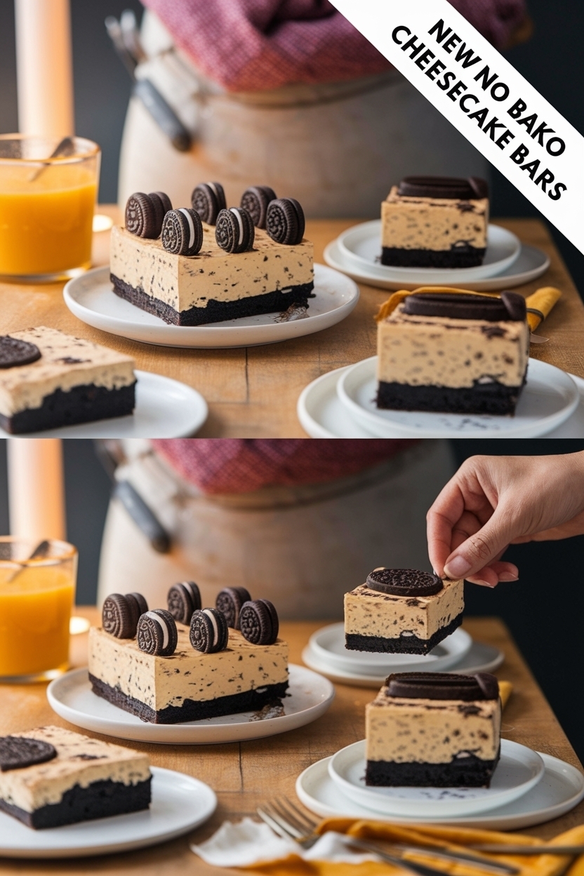 no bake oreo cheesecake bars
