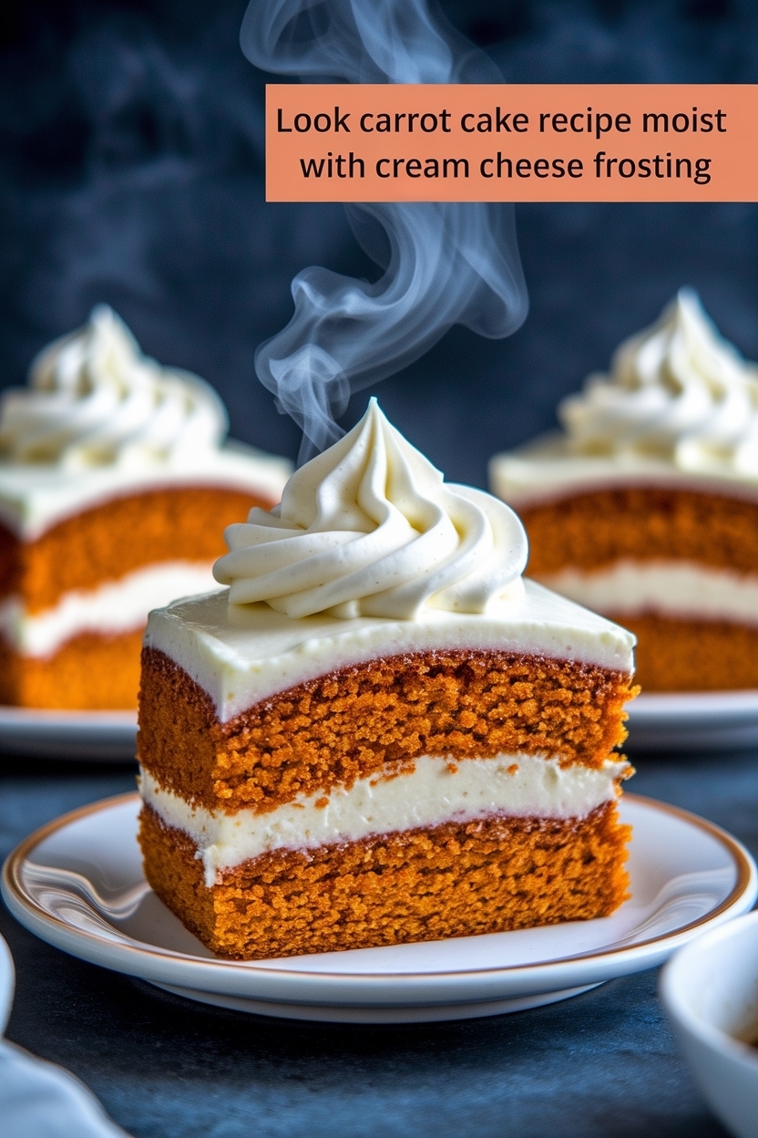 carrot cake recipe moist with cream cheese frosting