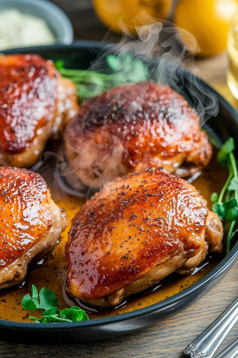 honey garlic chicken thighs baked