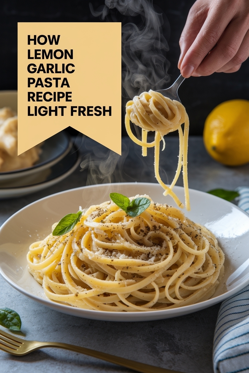 lemon garlic pasta recipe light fresh