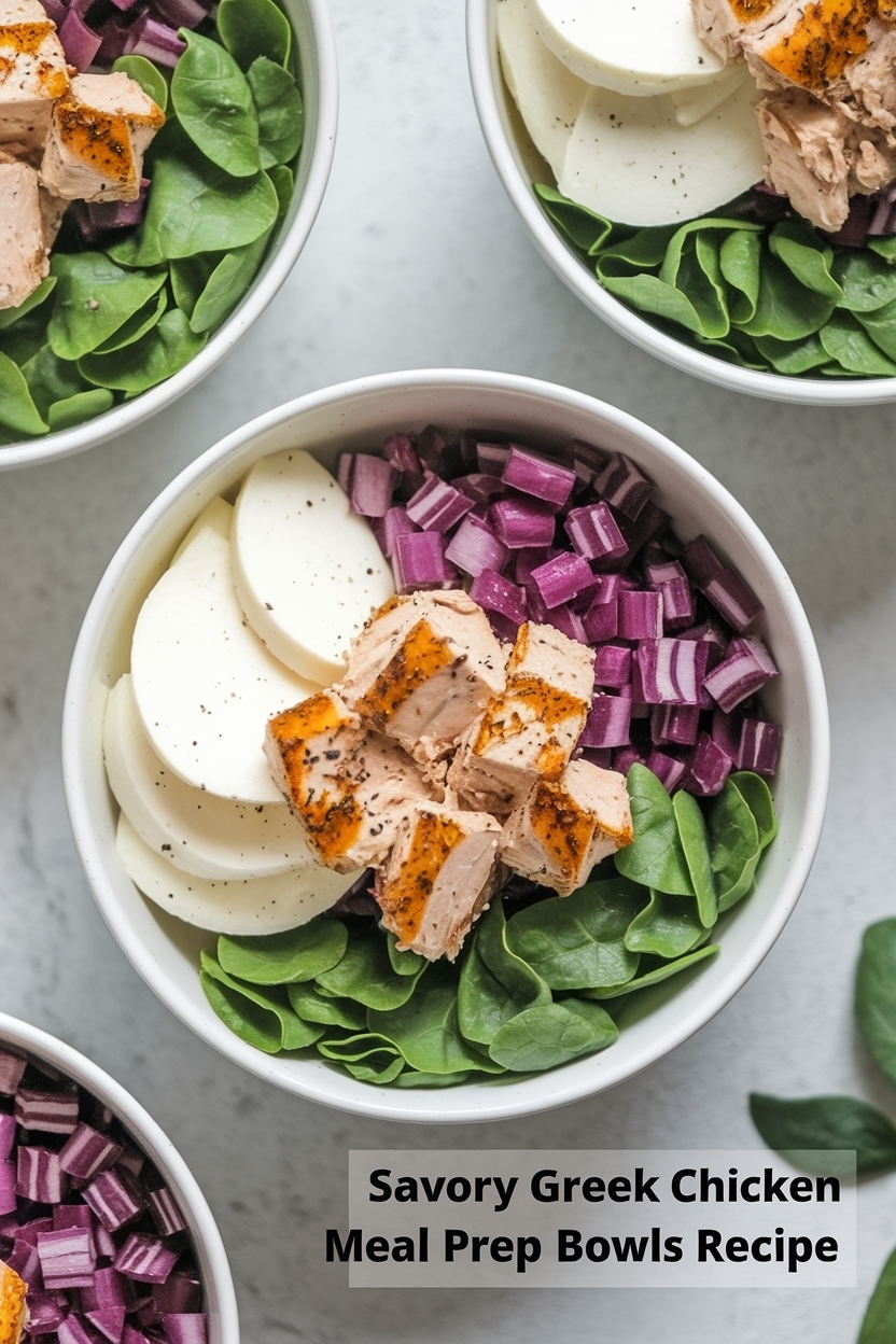 greek chicken meal prep bowls recipe
