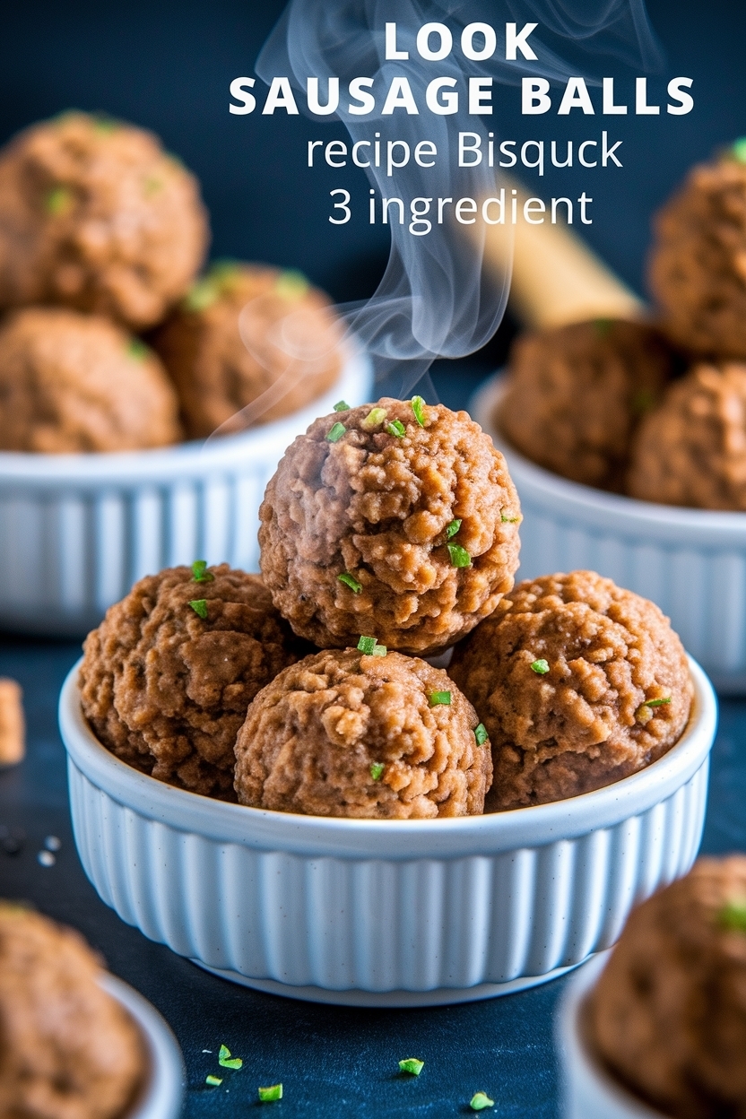 sausage balls recipe easy bisquick 3 ingredient