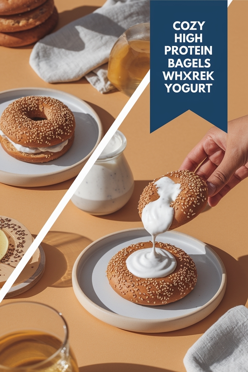 high protein bagels whey greek yogurt