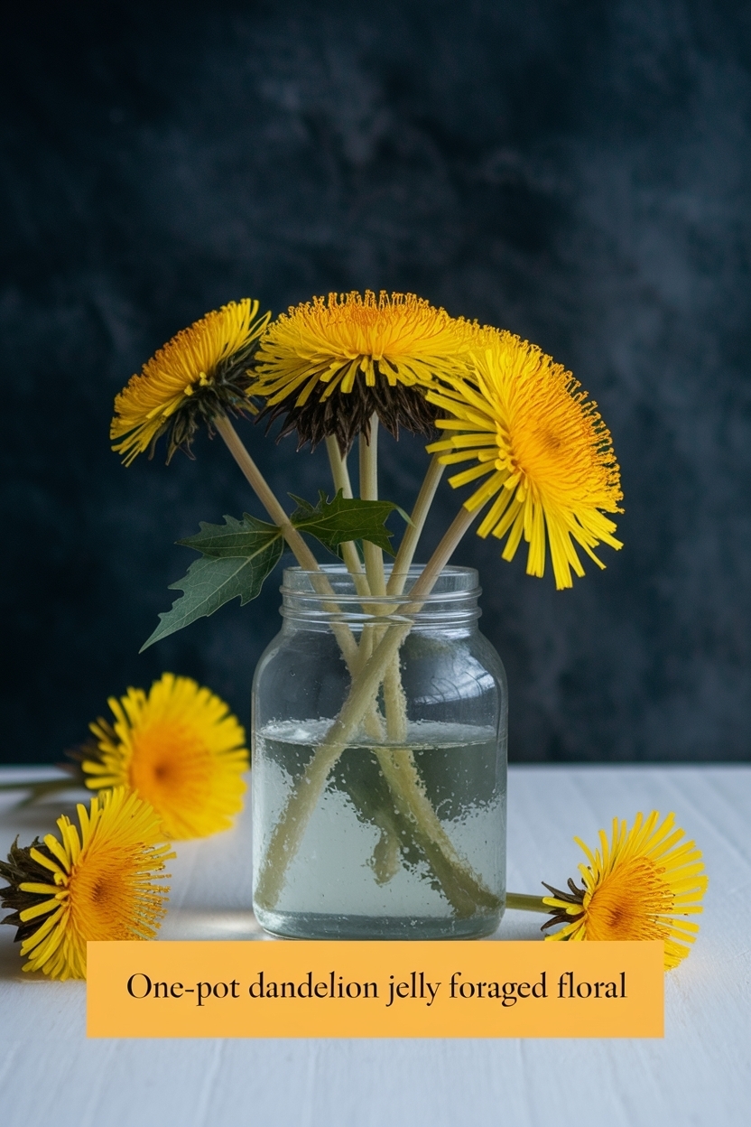 dandelion jelly foraged floral