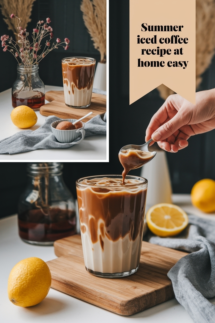 iced coffee recipe at home easy