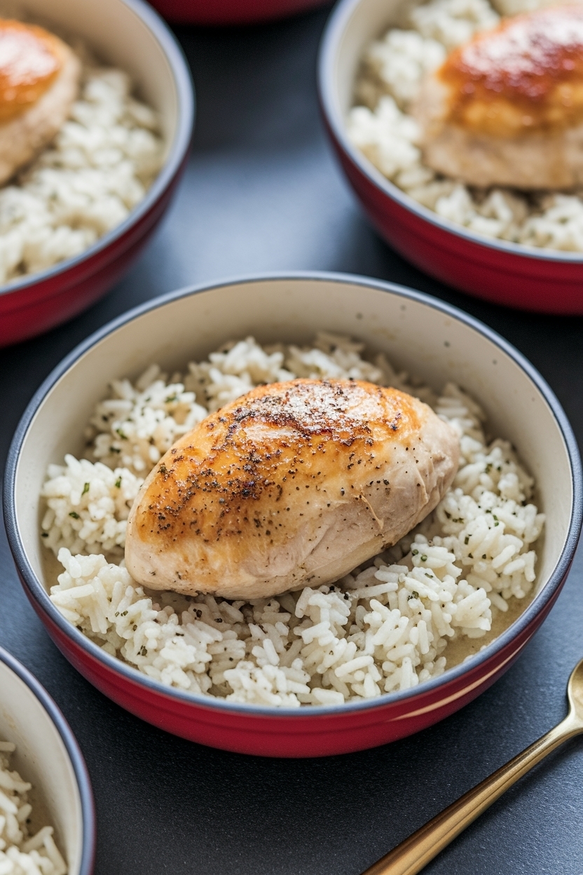 one pot chicken and rice creamy stovetop