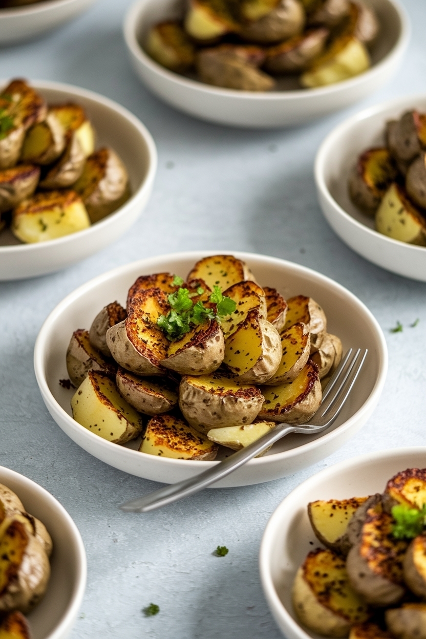 air fryer smashed potatoes recipe crispy