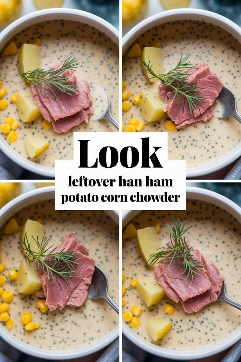 leftover ham potato corn chowder