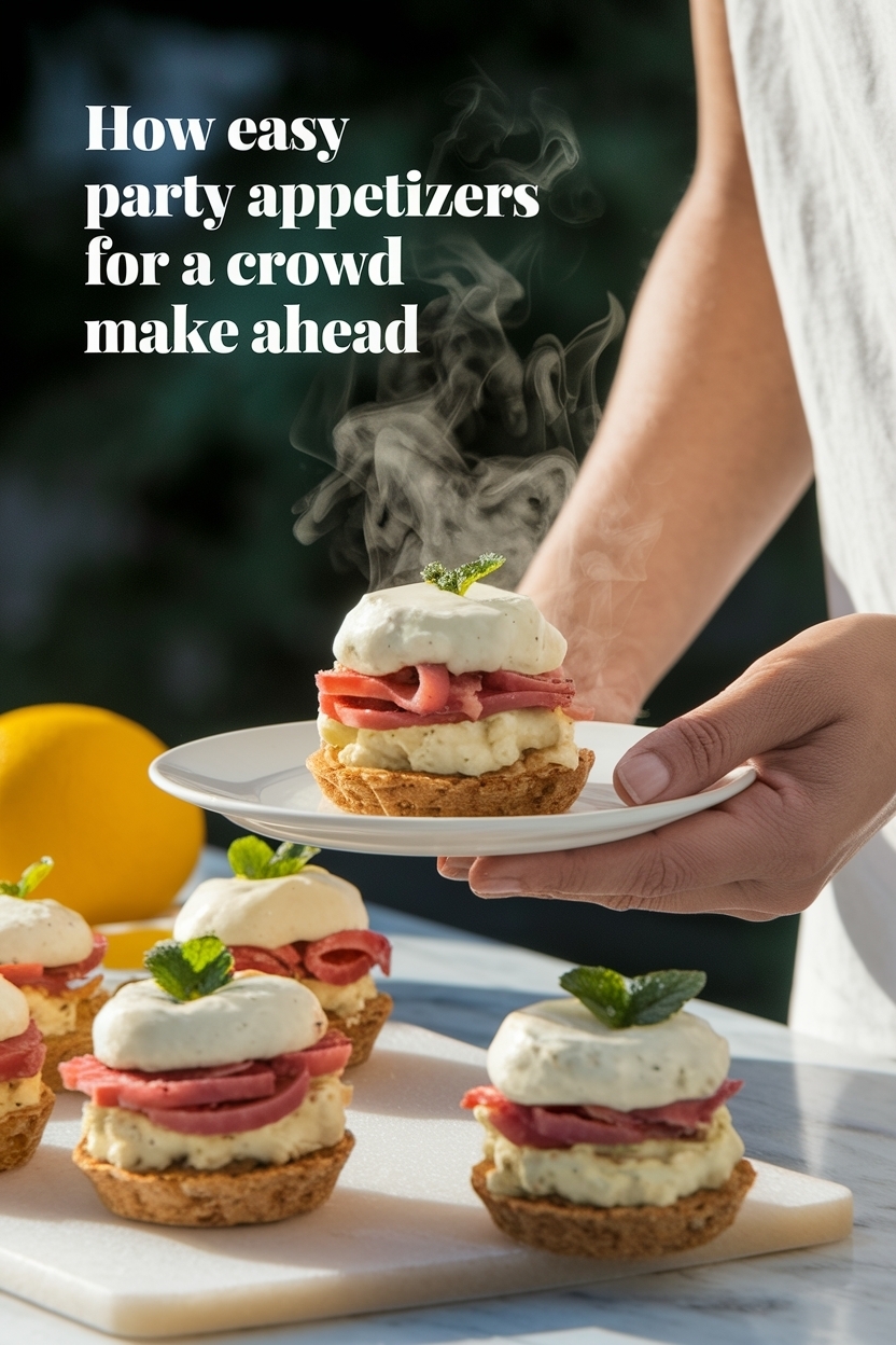 easy party appetizers for a crowd make ahead