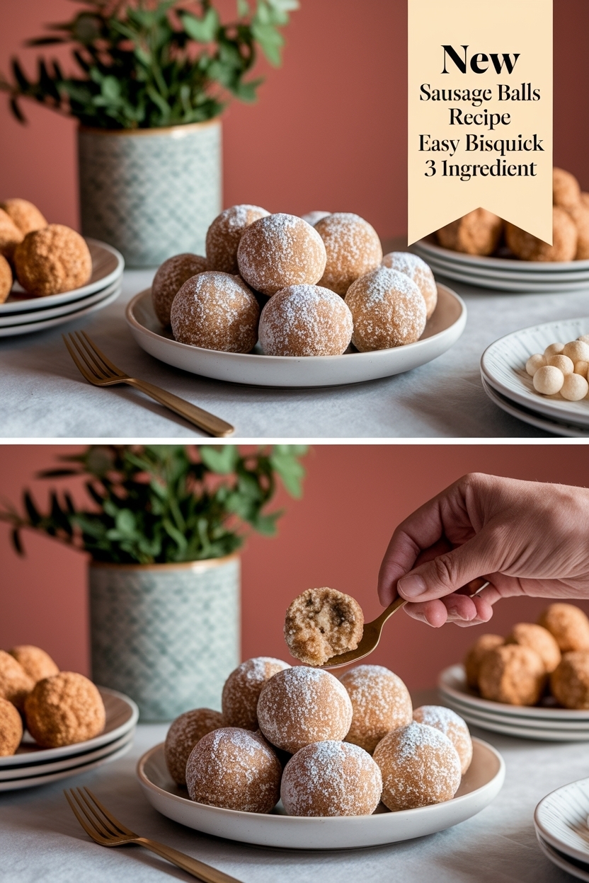 sausage balls recipe easy bisquick 3 ingredient