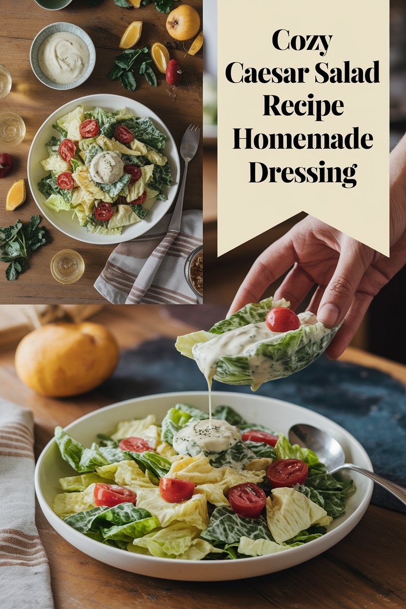 caesar salad recipe homemade dressing