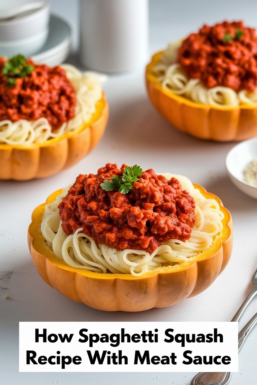 spaghetti squash recipe low carb with meat sauce