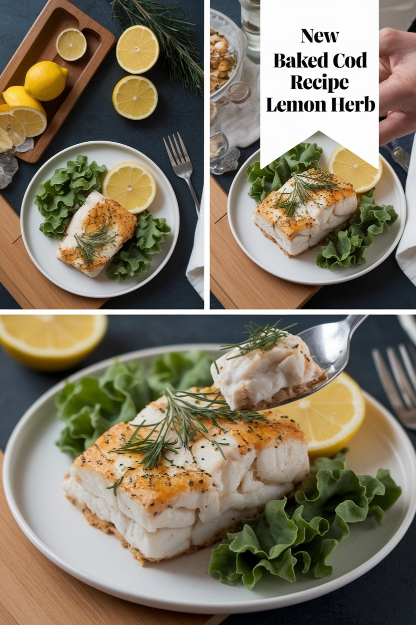 baked cod recipe lemon herb