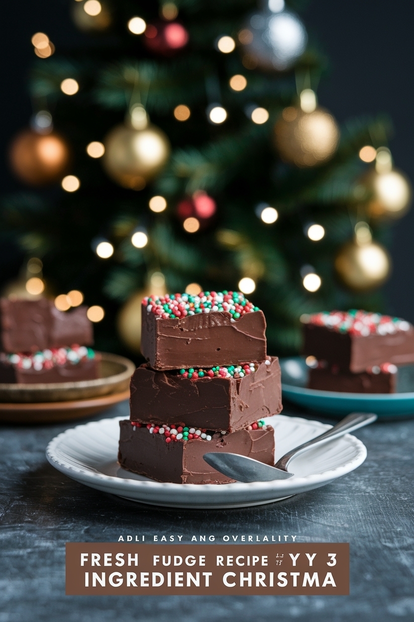 fudge recipe easy 3 ingredient christmas