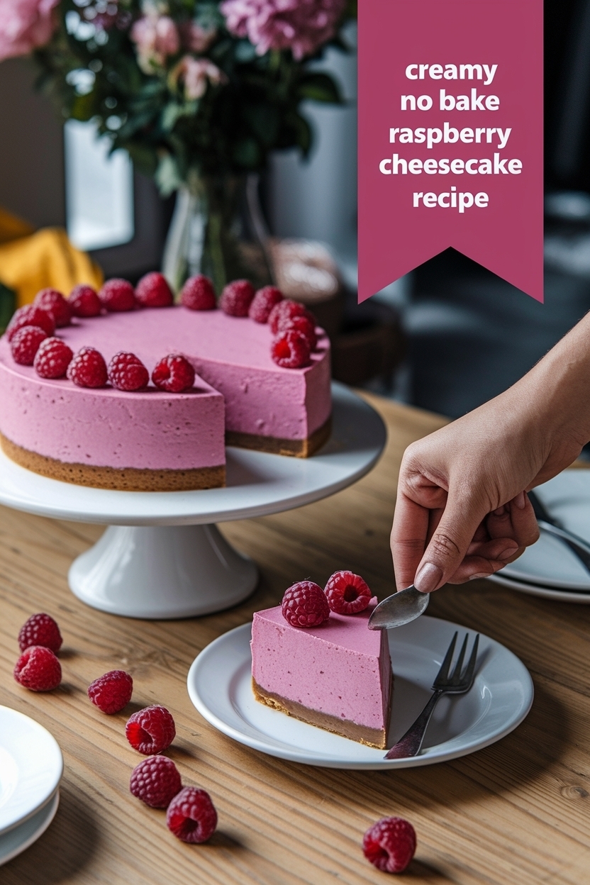 no bake raspberry cheesecake recipe