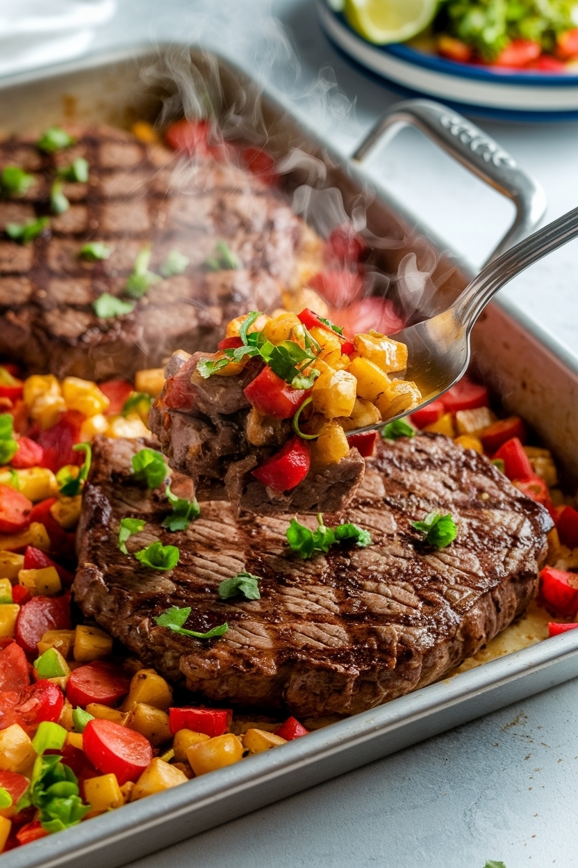 sheet pan steak fajitas recipe easy