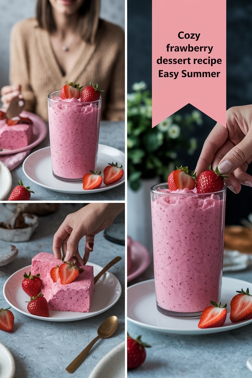 frozen strawberry dessert recipe easy summer