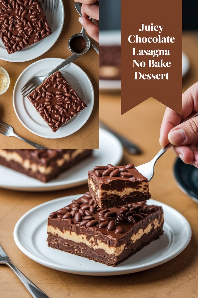 chocolate lasagna recipe no bake dessert