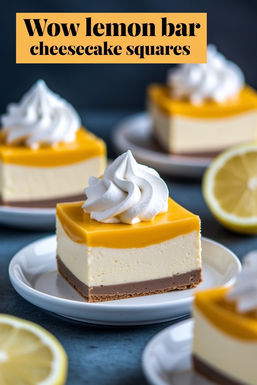 lemon bar cheesecake squares