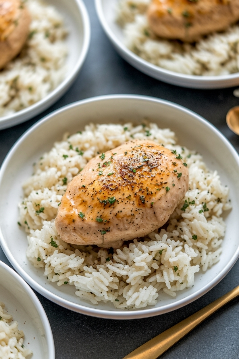 one pot chicken and rice creamy stovetop
