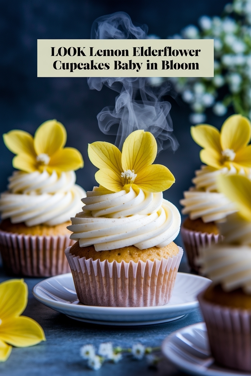 lemon elderflower cupcakes baby in bloom
