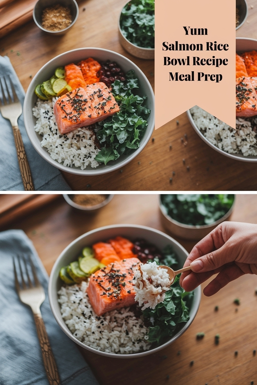 salmon rice bowl recipe meal prep