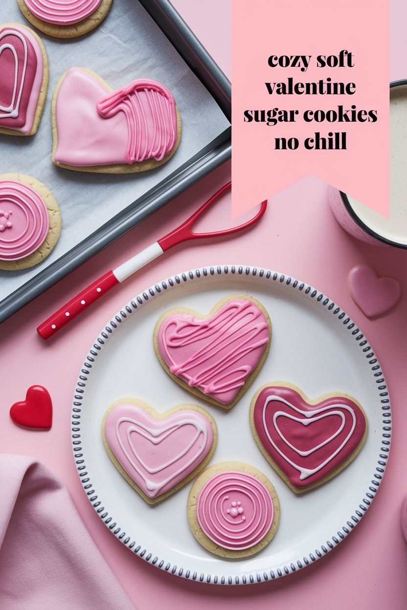soft valentine sugar cookies no chill - Extra Photo