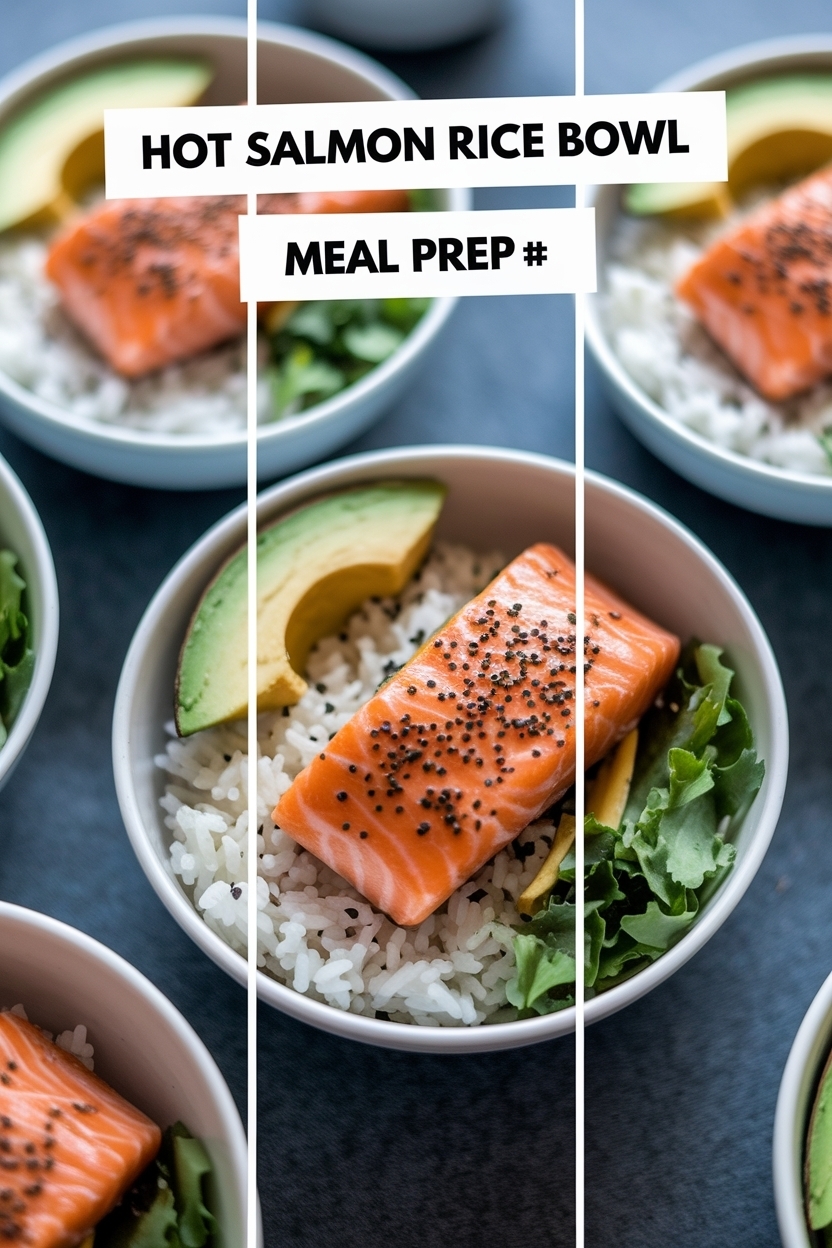 salmon rice bowl recipe meal prep