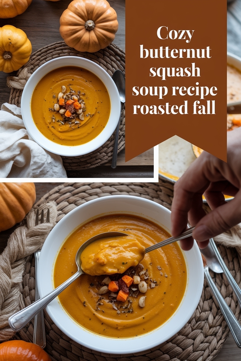 butternut squash soup recipe roasted fall
