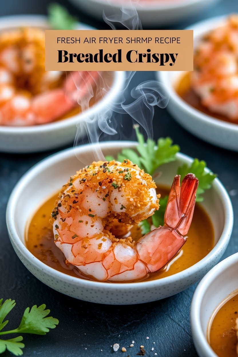air fryer shrimp recipe breaded crispy