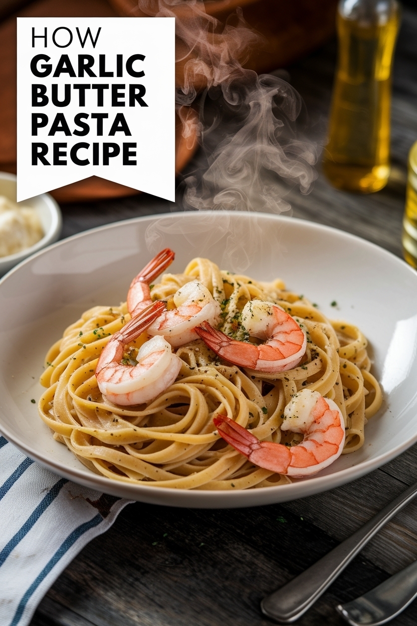 garlic butter shrimp pasta recipe