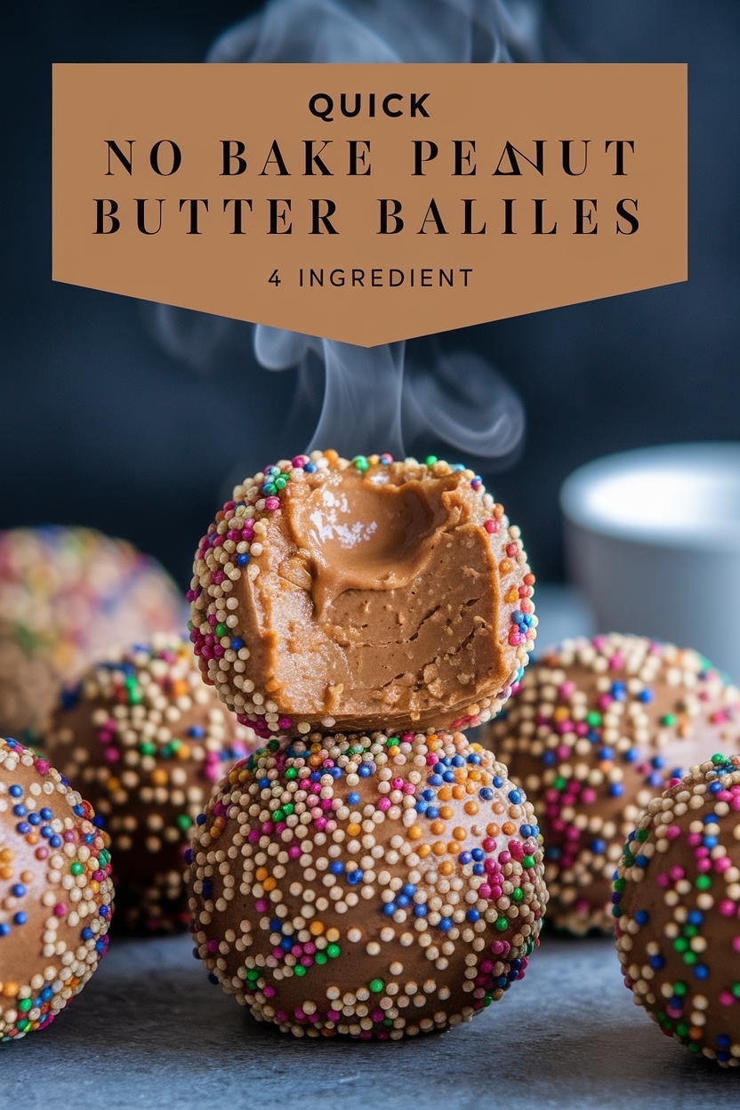 no bake peanut butter balls recipe 4 ingredient