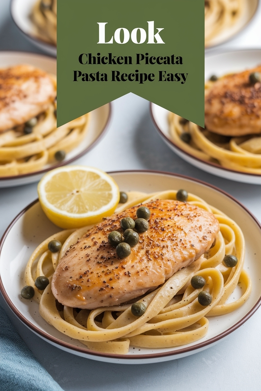 chicken piccata pasta recipe easy