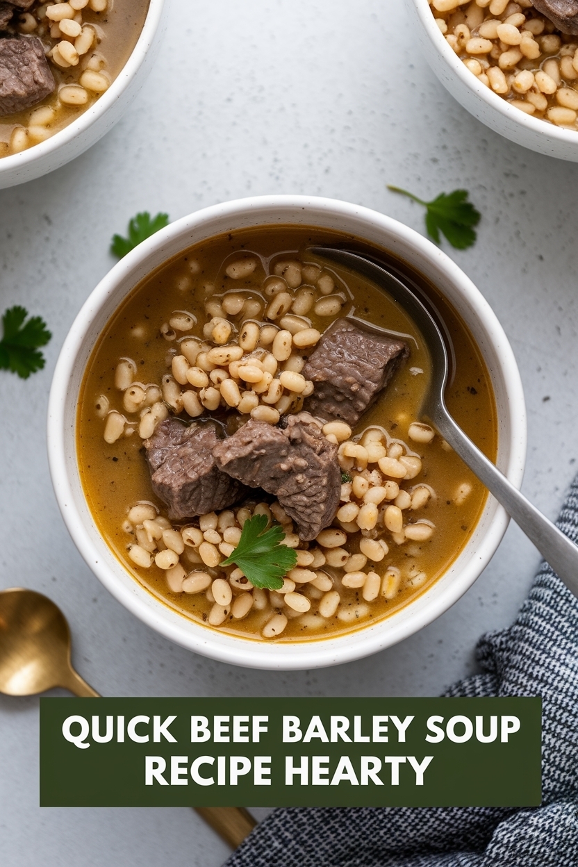 beef barley soup recipe hearty