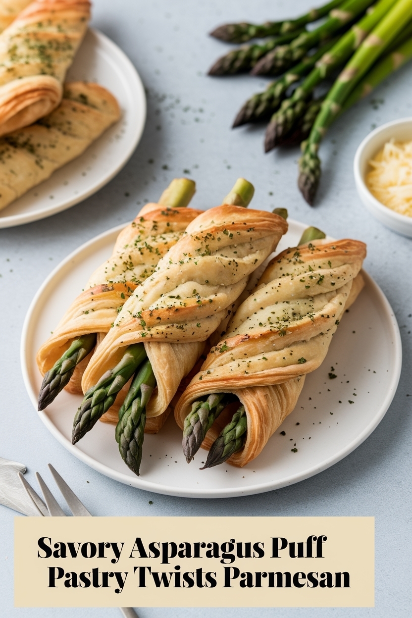 asparagus puff pastry twists parmesan