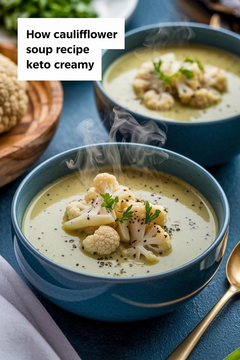 cauliflower soup recipe keto creamy