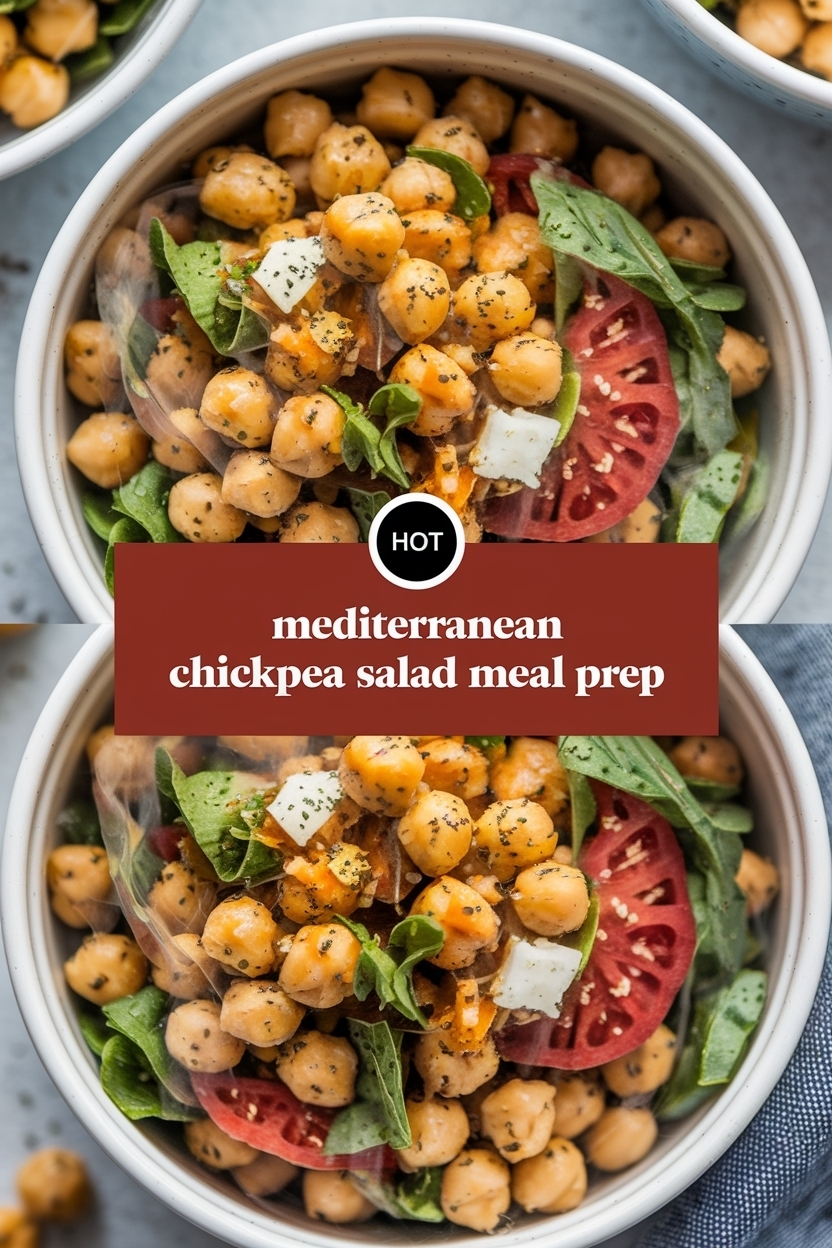 mediterranean chickpea salad meal prep