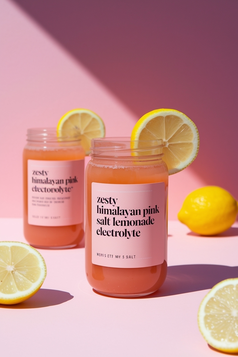himalayan pink salt lemonade electrolyte