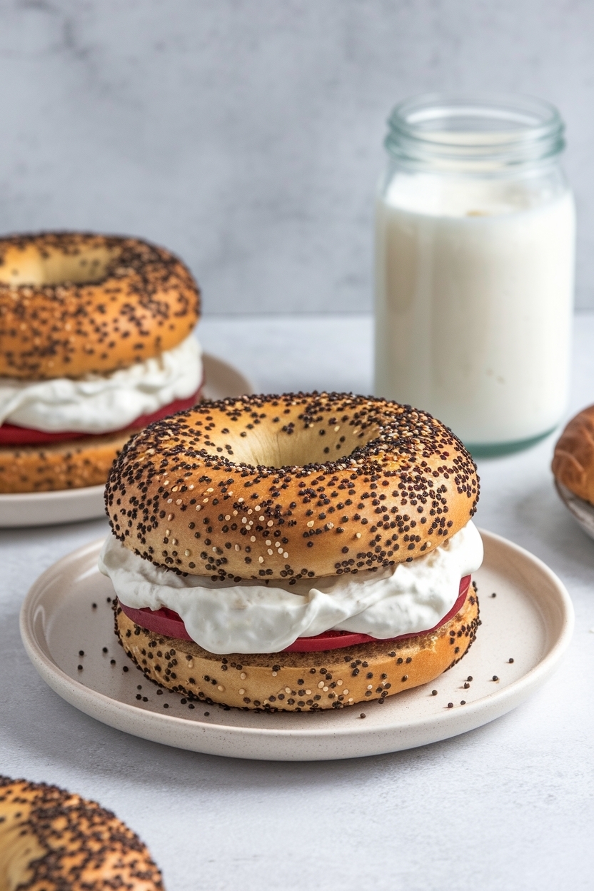 high protein bagels whey greek yogurt - Extra Photo