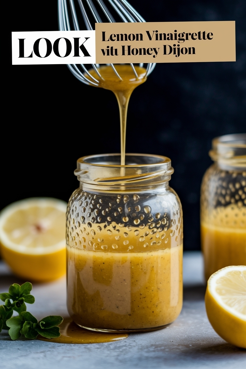 lemon vinaigrette with honey dijon