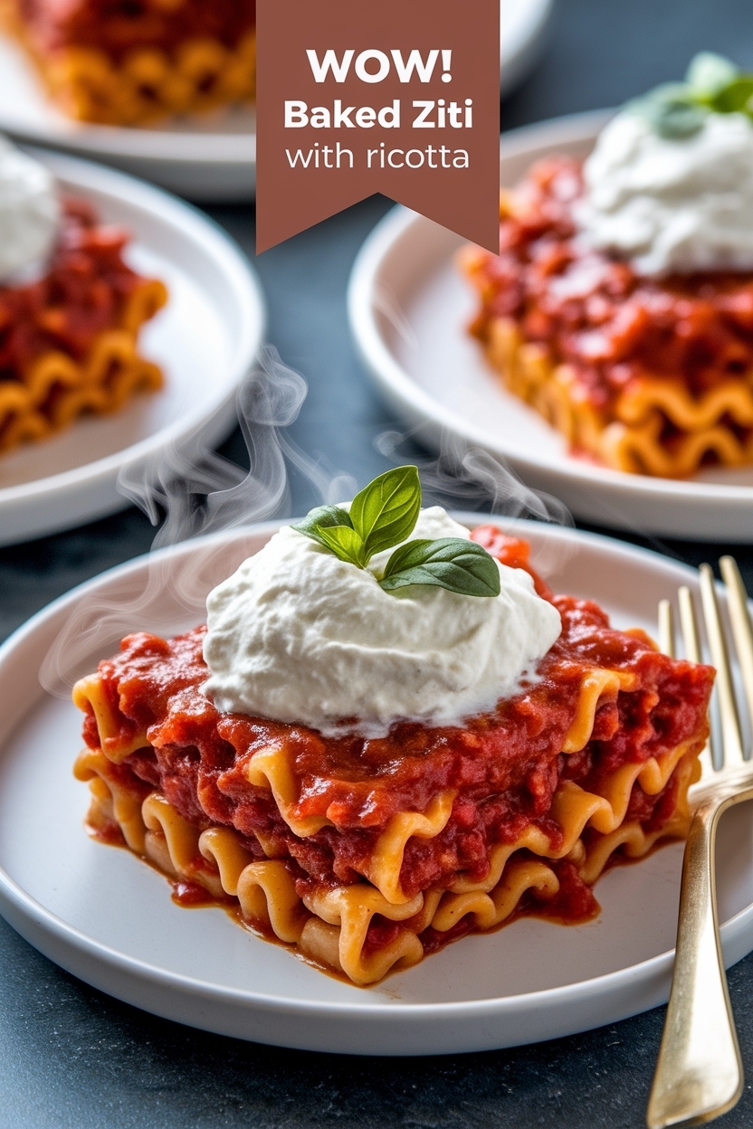 baked ziti with ricotta