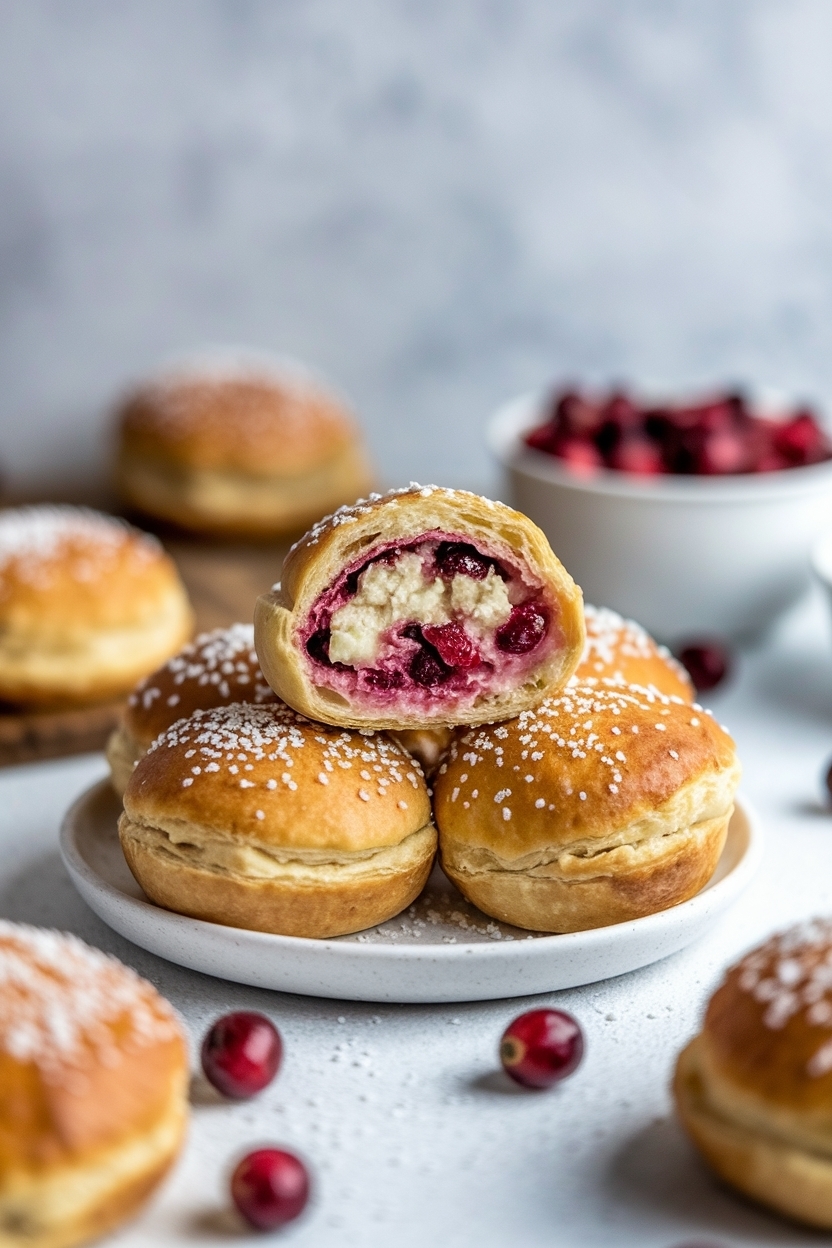 cranberry brie bites puff pastry recipe